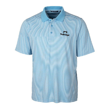 Cutter & Buck Forge Tonal Stripe Stretch Mens Polo - ATLAS BLUE - on demand