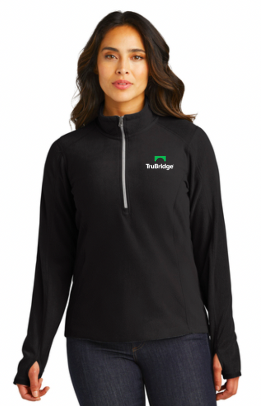 Port Authority® Ladies Microfleece 1/2-Zip Pullover - on demand