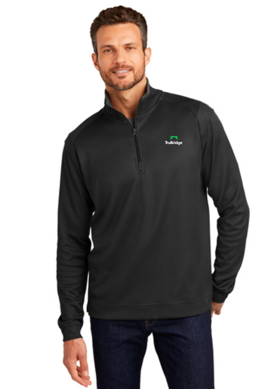 Men's Port Authority Vertical Texture 1/4-Zip Pullover - on demand