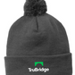 Sport-Tek ® Solid Pom Pom Beanie